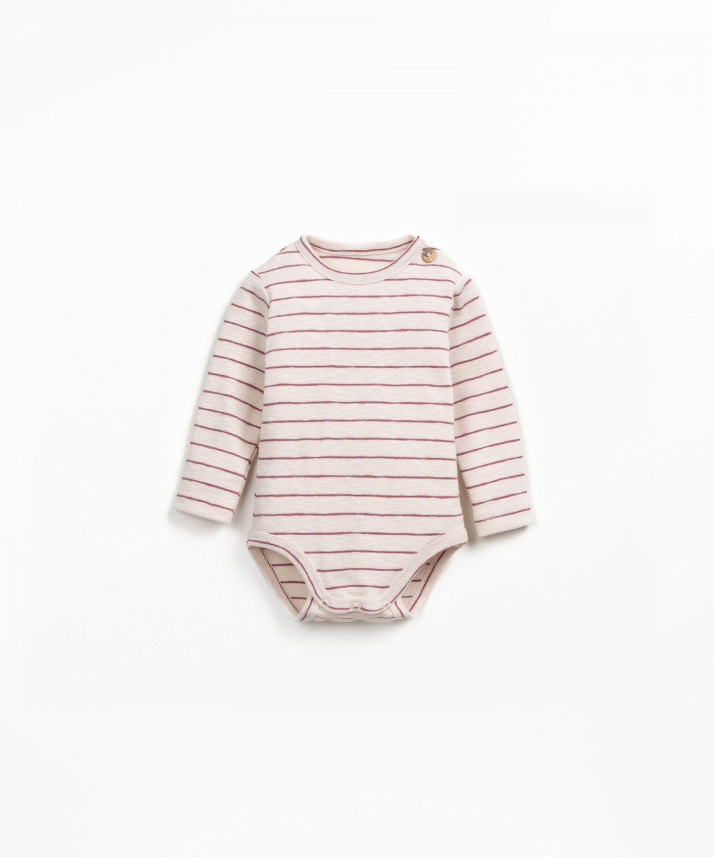 Rib Leggings with Feet & Organic Striped Bodysuit Set