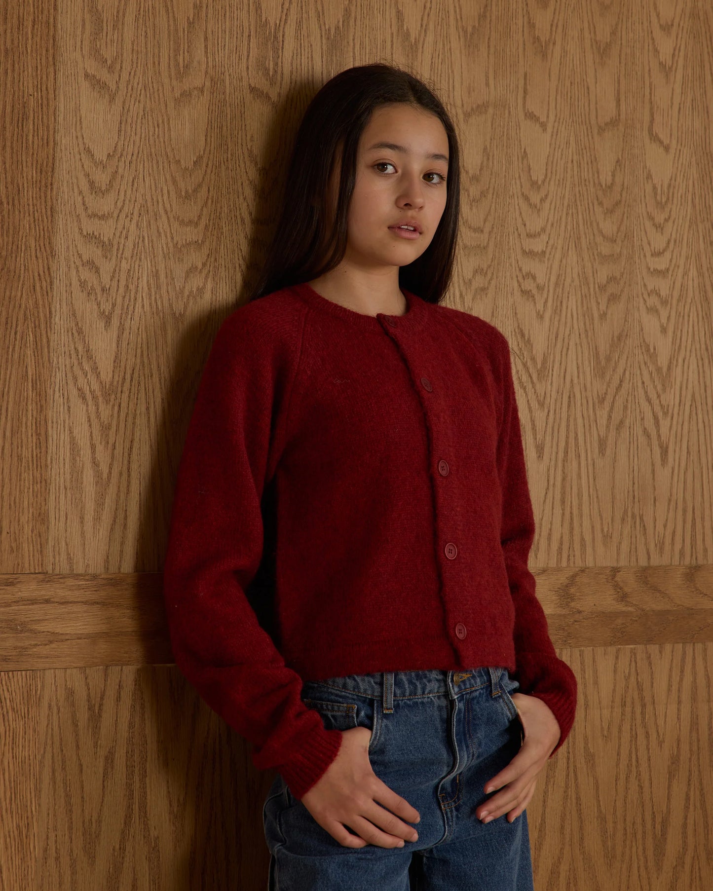 Fuzzy Cardigan || Ruby