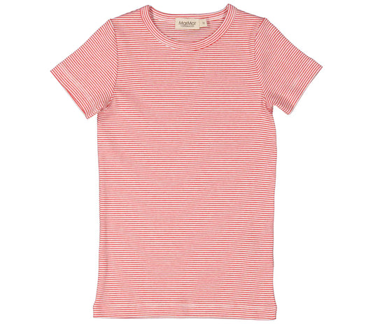 Tago, T-shirt and Shorts Set || Red Stripe