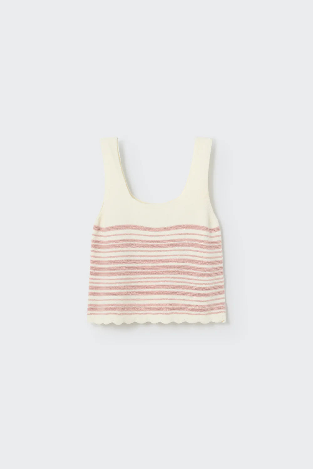 Tricot Viscose Tank and Shorts Set || Rose