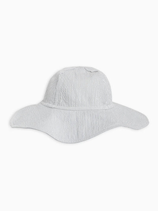 SEERSUCKER SUN HAT SHORE STRIPE