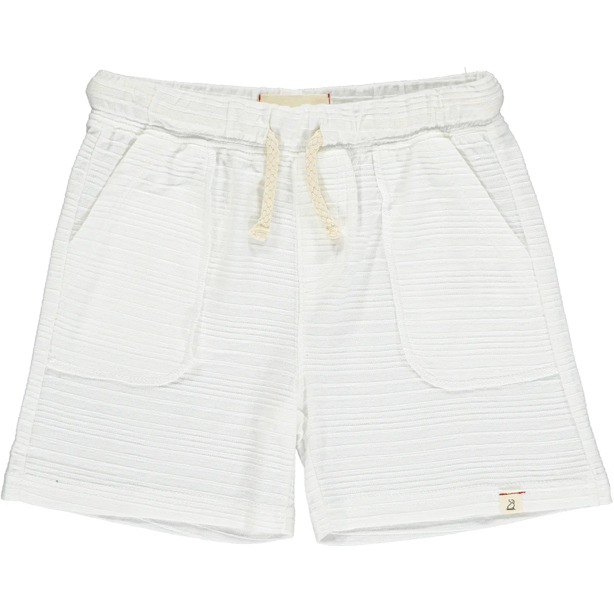 Grey Ribbed Shorts