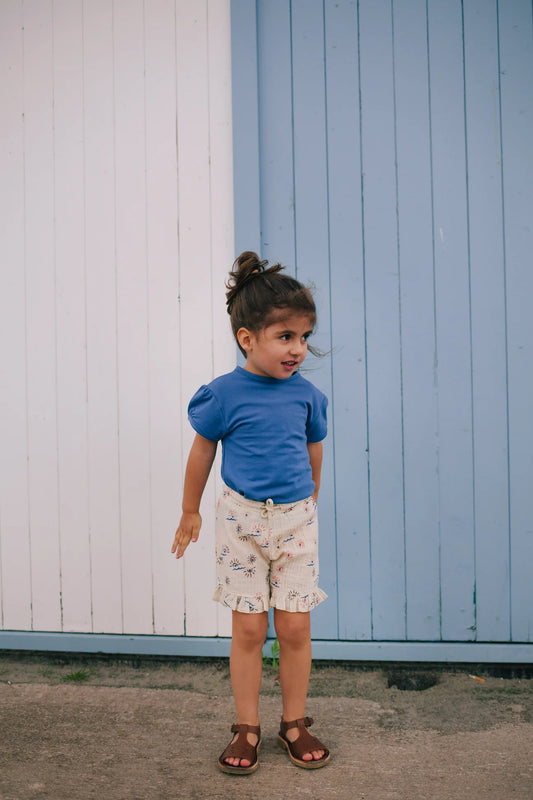 Woven Muslin Short Sunshine Print