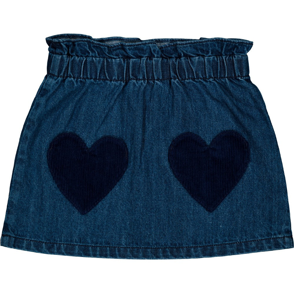 Teacher Skirt Washed Denim