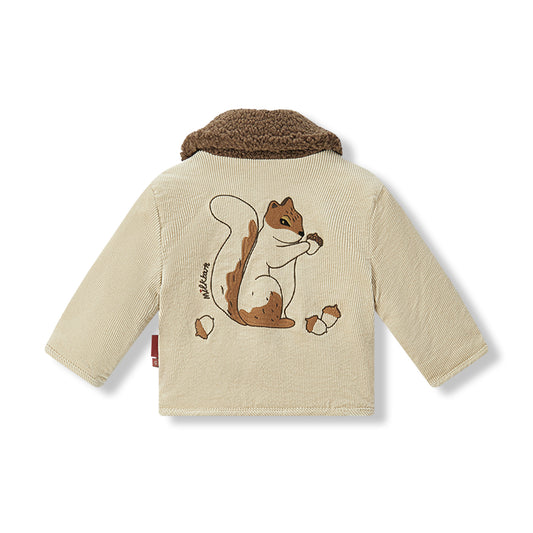 Corduroy Sherpa Reversible Jacket Chipmunk