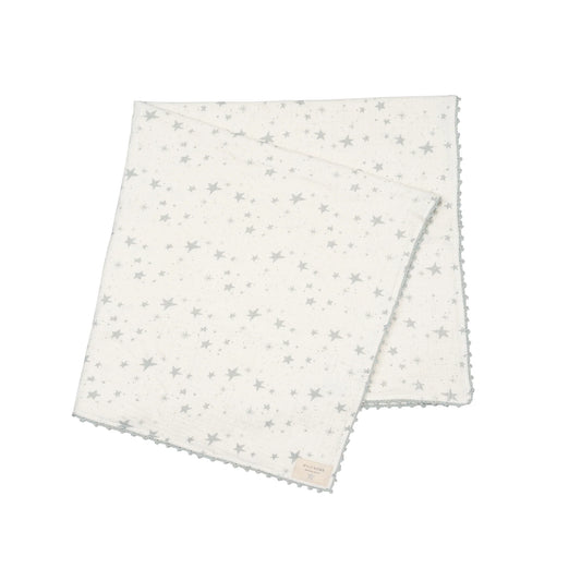 Crochet Trim Swaddle || Stars