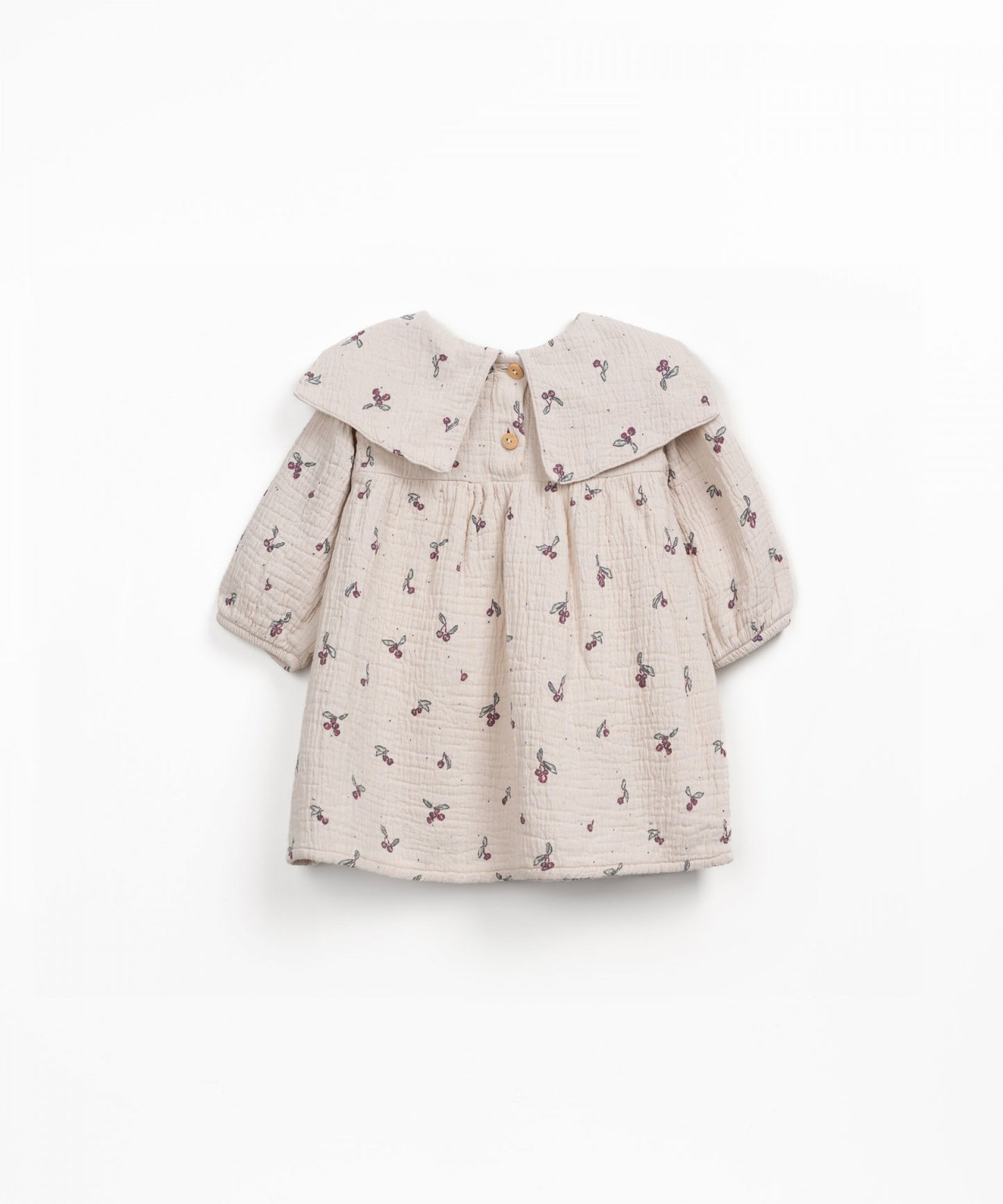 Cotton Fabric Dress With Strawberry Print