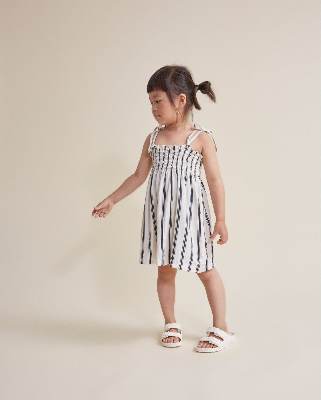 Stripes Dress || Apricot