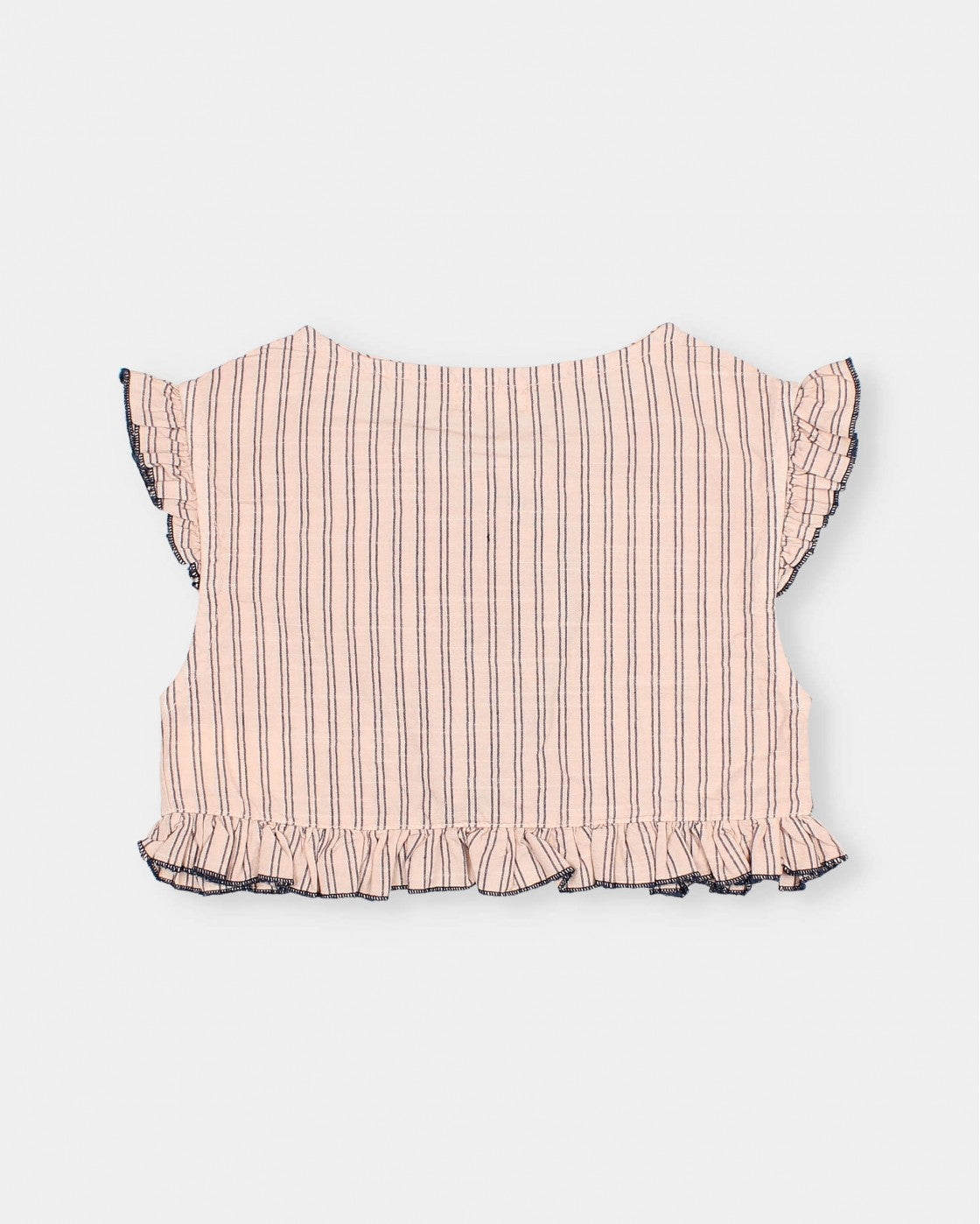 Striped Waistcoat Blouse and Short Set || Rose 2 Piece Set