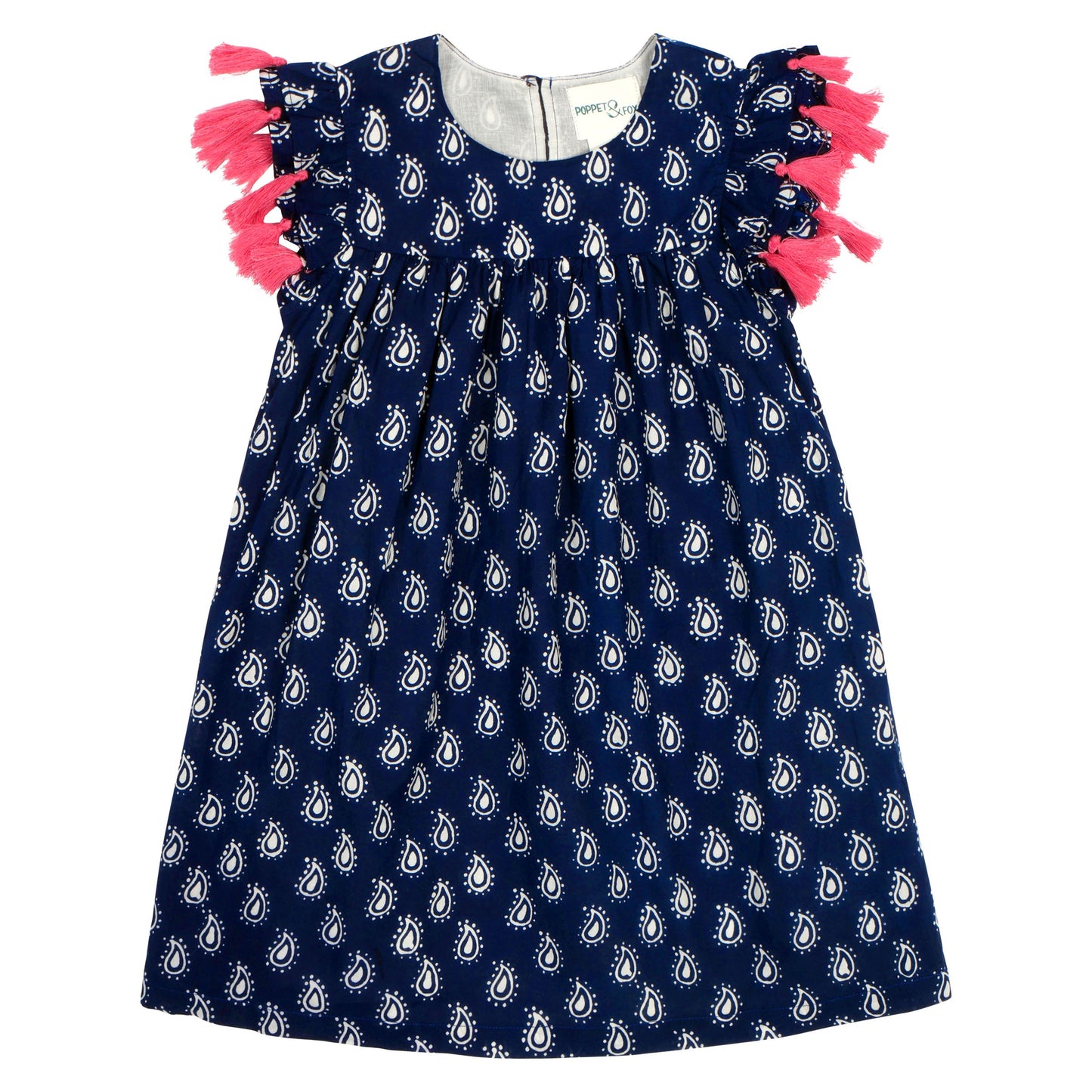 Tassel Sleeve Smock Dress