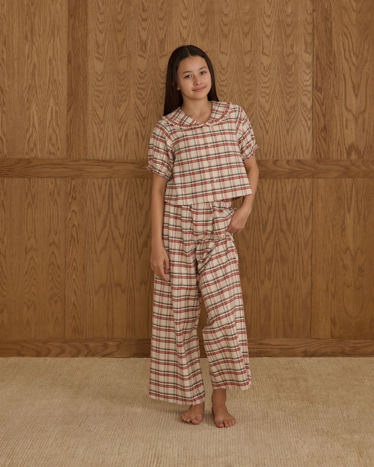 Ruffle Pajamas|| Holiday Flannel - Teen