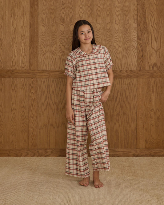 Ruffle Pajamas|| Holiday Flannel - Teen
