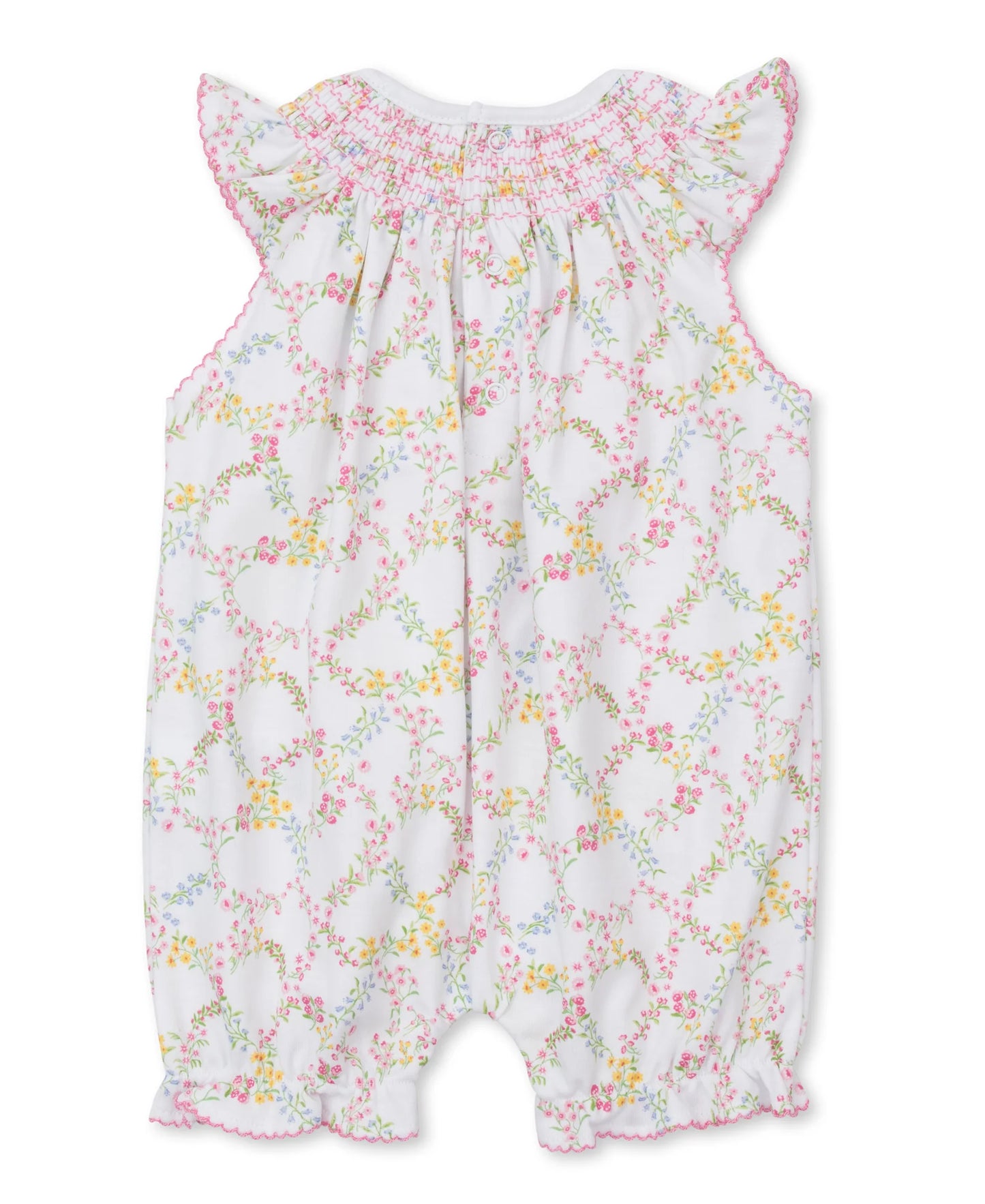 Short Smocked Playsuit || Garden Trellis