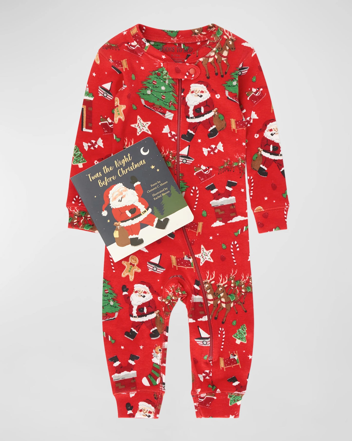 TWAS THE NIGHT BEFORE CHRISTMAS BOOK AND MATCHING PAJAMA SET