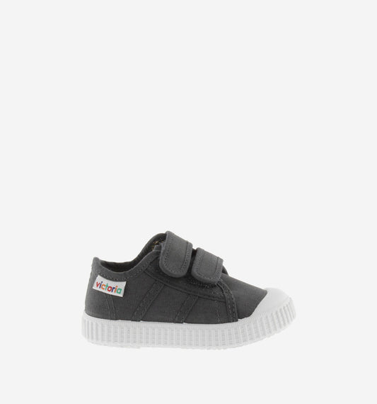 CANVAS ELASTIC BASKETBALL SNEAKER-ANTRACITA