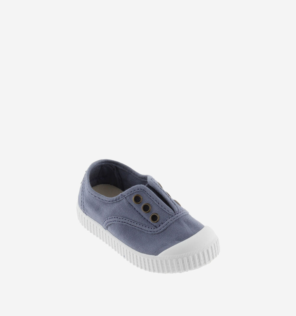 CANVAS ELASTIC PLIMSOLL AZUL