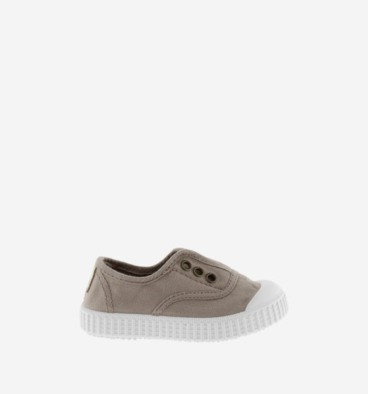 CANVAS ELASTIC PLIMSOLL BEIGE