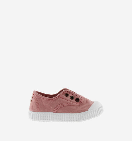 CANVAS ELASTIC PLIMSOLL NUDE