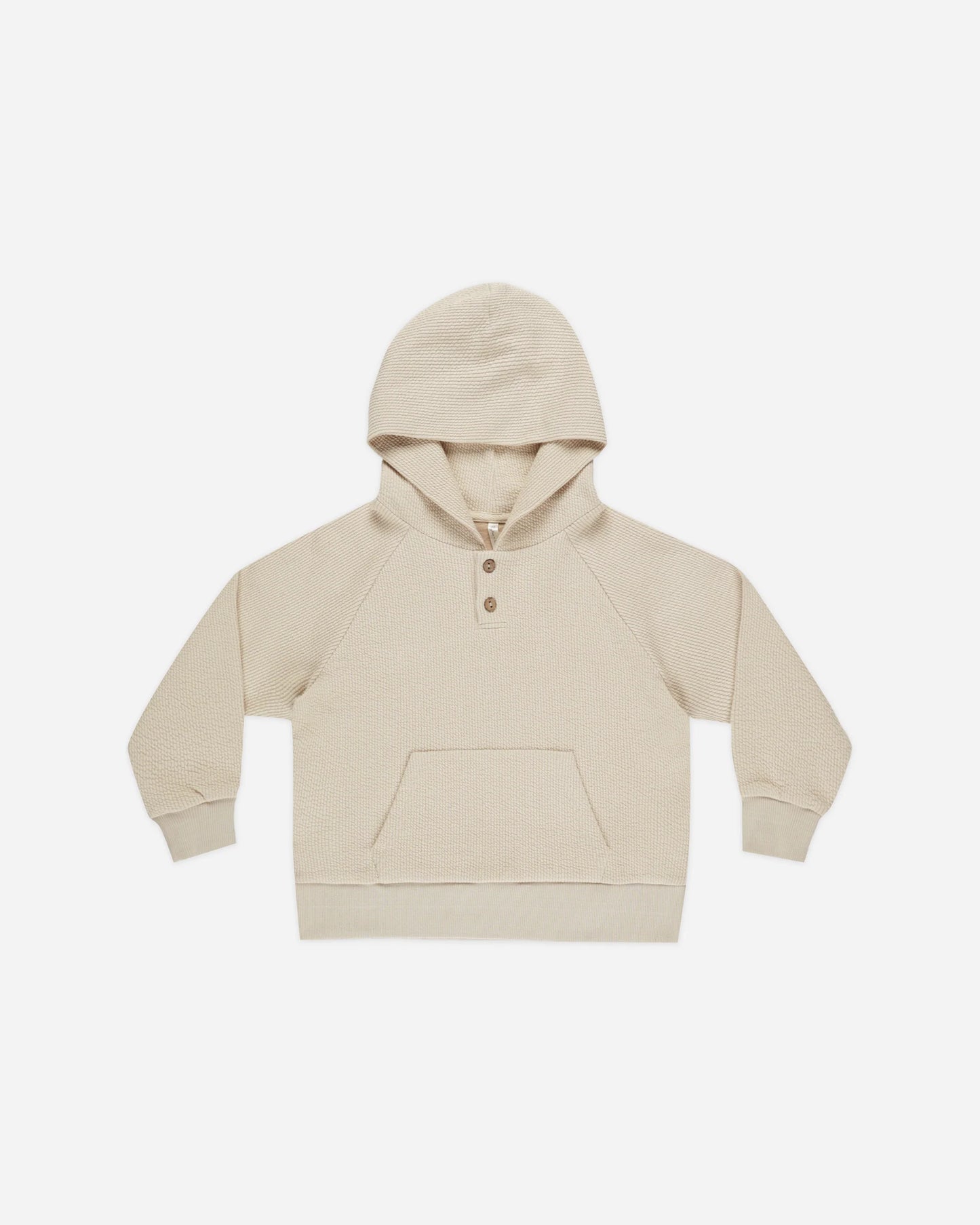 WAFFLE HOODIE STONE