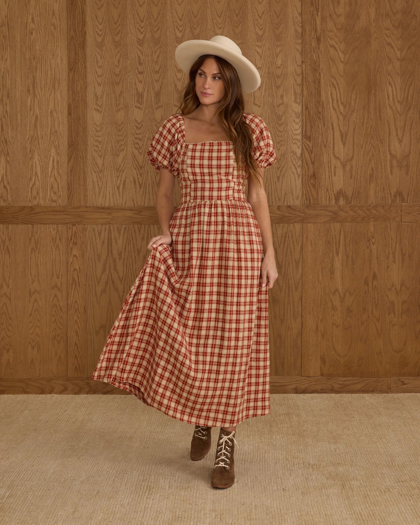 Chiara Dress | Red Plaid