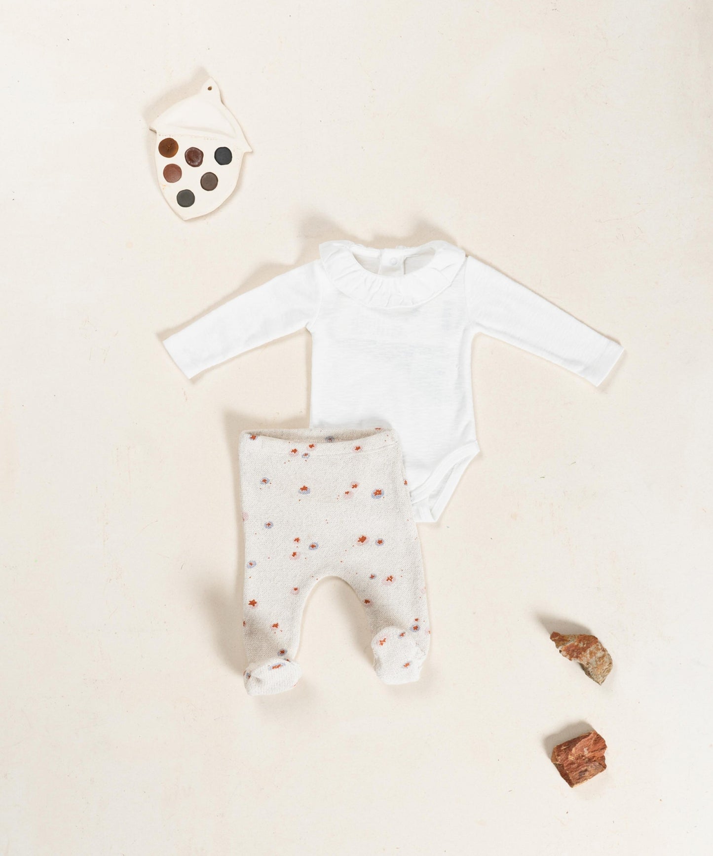 White Bodysuit with Collar Detail
