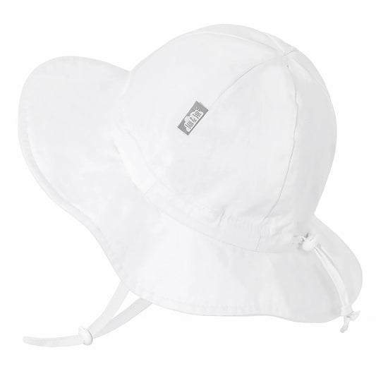 Cotton Floppy Hat || White