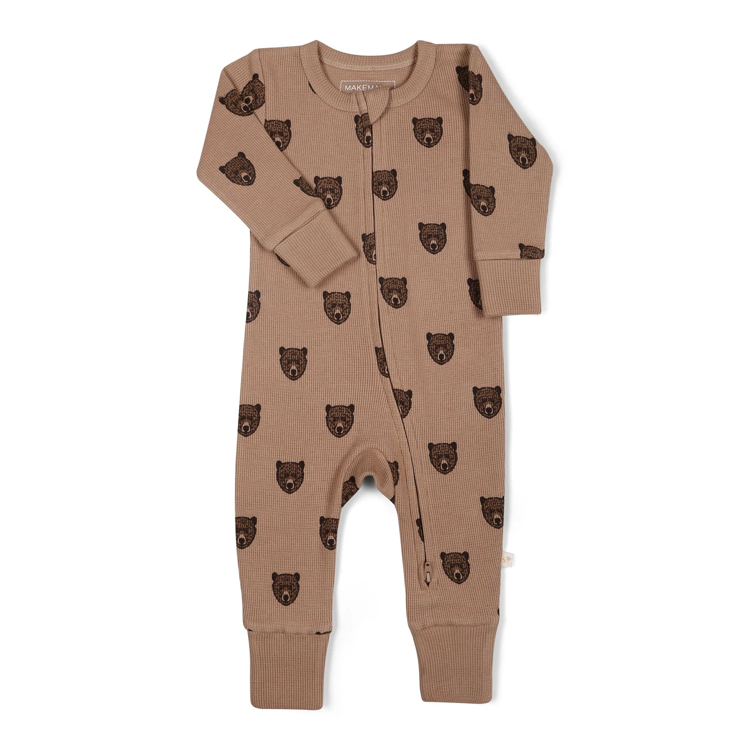 ORGANIC 2WAY ZIPPER ROMPER WILD BEAR