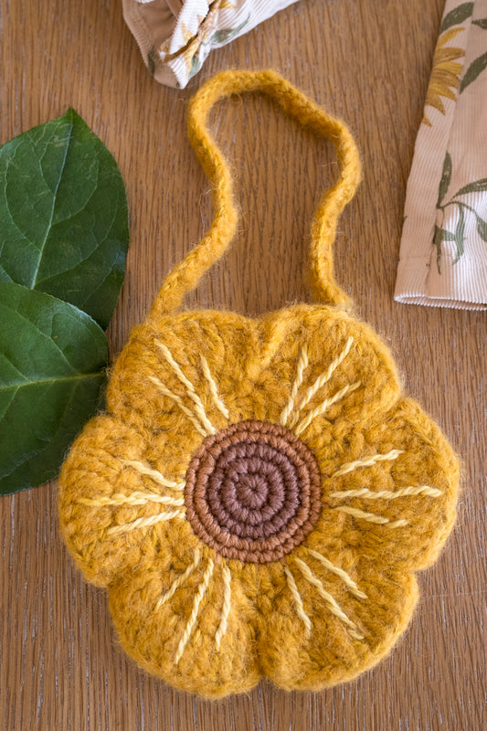 Crochet Sunflower Purse